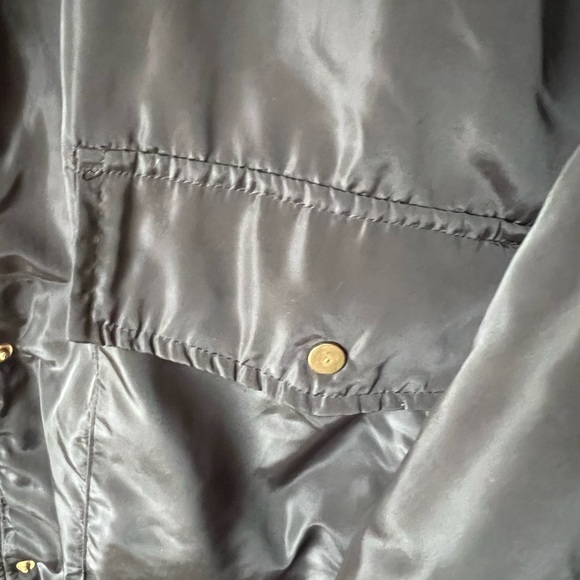 Women’s long bomber jacket, black size large - Picture 4 of 6
